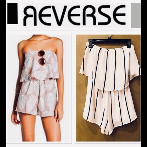 Reverse strapless romper - Picture 1 of 4